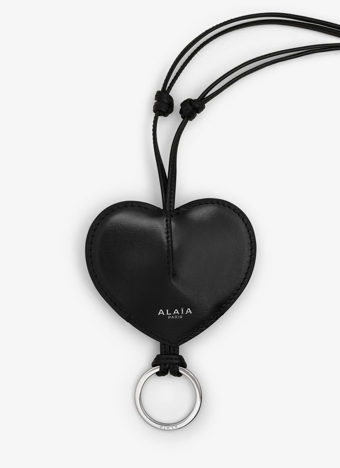 LE CŒUR BELL KEY HOLDER IN CALFSKIN
 ALAÏA BLACK LE CŒUR BELL KEY HOLDER IN CALFSKIN